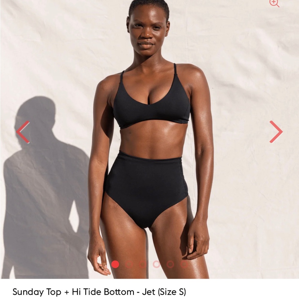 Left on Friday Sunday Top & Hi Tide Bottom in Jet (Black) Medium